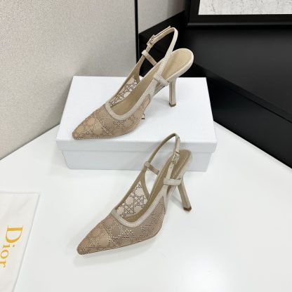 Dior Quake Oblique jacquard embroidered lettering logo high heels - Image 3