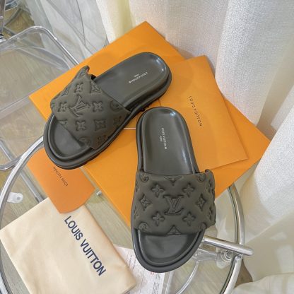 Louis Vuitton Velcro Embossed Slippers - Image 3