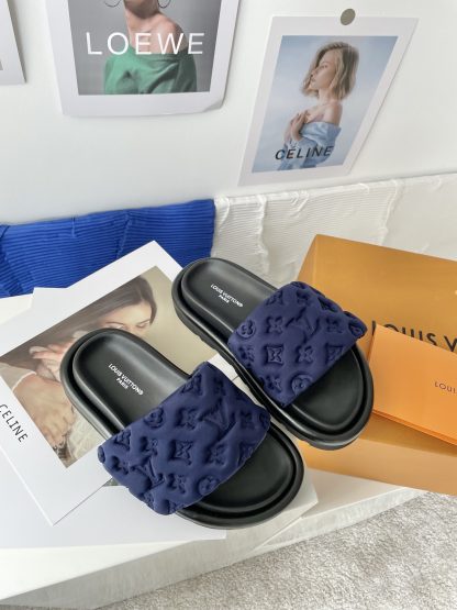Louis Vuitton Velcro Embossed Slippers - Image 2