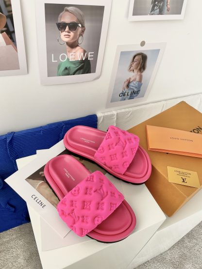 Louis Vuitton Velcro Embossed Slippers - Image 3