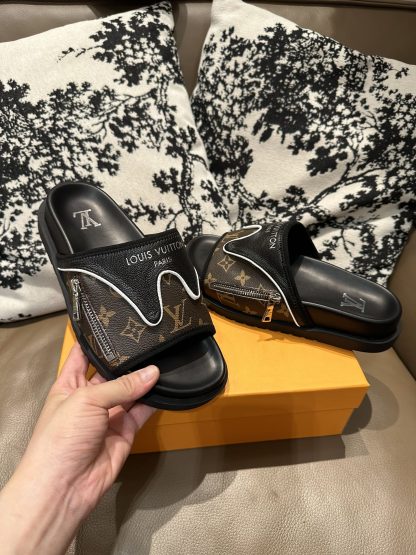Louis Vuitton New Zipper Slippers - Image 3