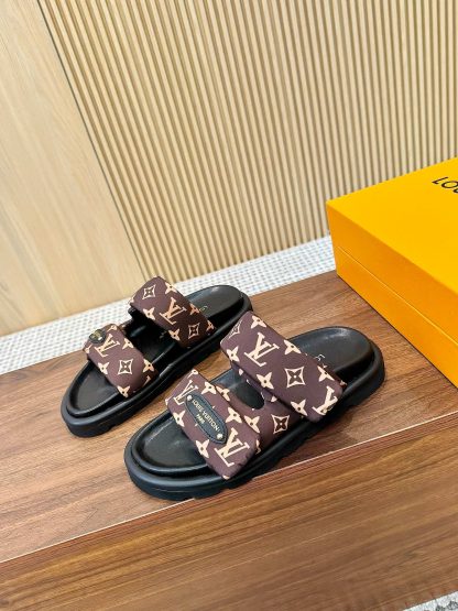 Louis Vuitton classic old pattern slippers - Image 3