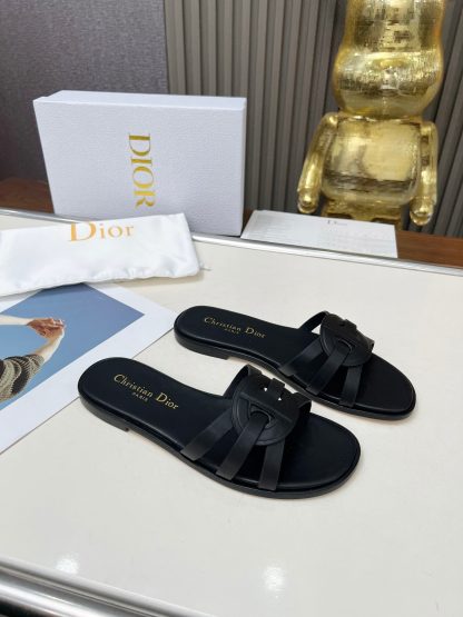 Dior D-Lane Classic Hollowed-out Slide Sandals - Image 3