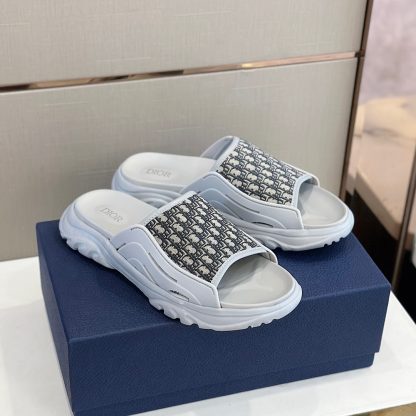 Dior H-Town Series Oblique Thick-soled Slippers - Image 3