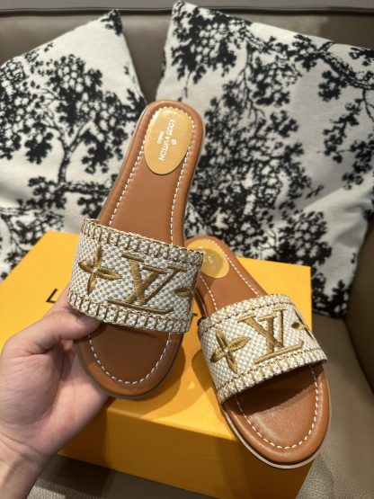 Louis Vuitton New Classic Slippers with Embroidery - Image 3