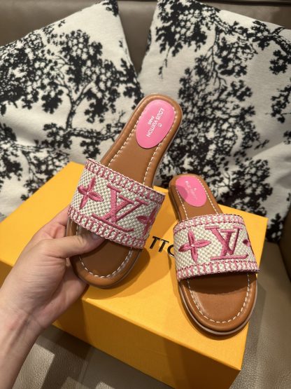 Louis Vuitton New Classic Slippers with Embroidery - Image 3