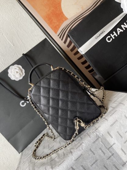 Chanel 24C Mini Litchi Pattern Small Backpack - Image 4