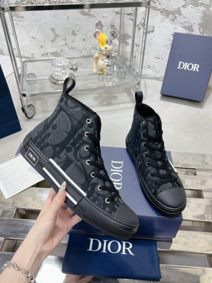 Dior B23 Classic Series Couple High-top Low-top Casual Sports Sneakers Skate Shoes - Image 4