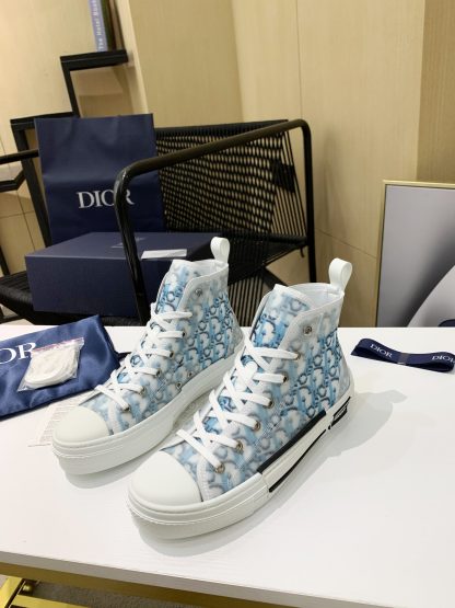 Dior KAWS heavy joint frosted stitching high-top casual shoes - Image 4