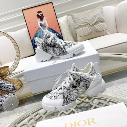 Dior Classic Printed Series Casual Sneakers - Image 4