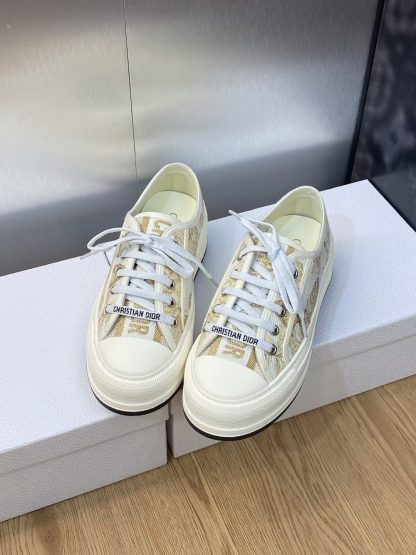 Dior Monogram Embroidered Casual Sneakers - Image 4