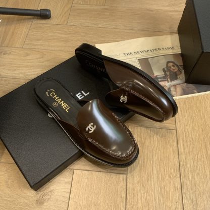 Chanel Early Spring Brown Classic Perfect Match Flash Brick Daily Sandals - Image 4