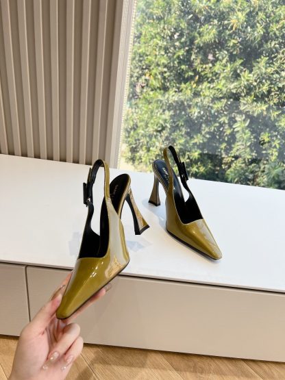 Ysl metal diamond chain high heels - Image 4