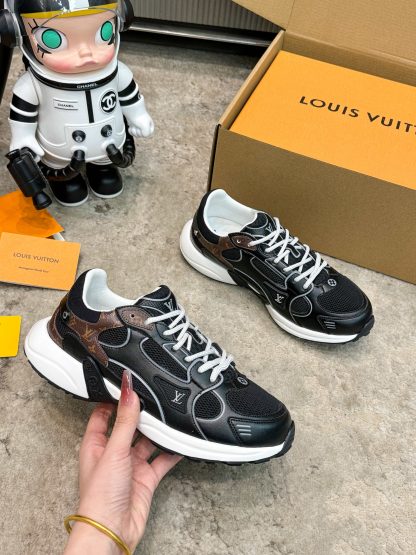Louis Vuitton Olympia series couples' models Silver Horn King leisure sports shoes running shoes - Image 5