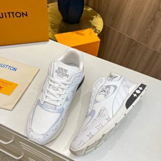 Louis Vuitton breathable diamond mesh sneakers