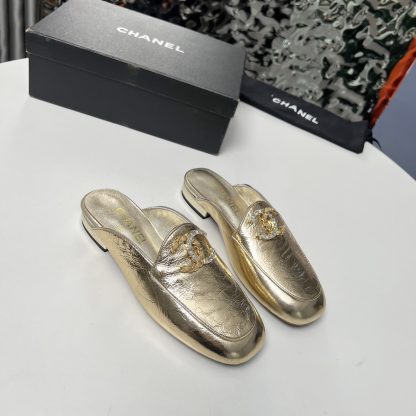 Chanel's golden early spring dancing shoes series new retro feeling half-slippers - Image 4