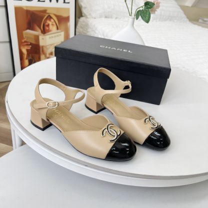 Chanel Spring-Summer Dance Shoes Collection New Apricot Sandals - Image 4