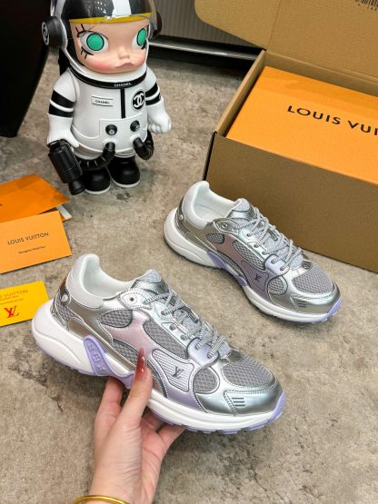 Louis Vuitton Olympia series couples' models Silver Horn King leisure sports shoes running shoes - Image 5