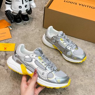 Louis Vuitton Olympia series couples' models Silver Horn King leisure sports shoes running shoes
