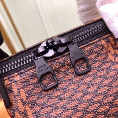 Louis Vuitton checkered nigo collaboration series keepall 50 travel bag - Image 4