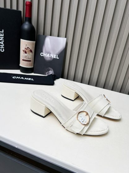 Chanel white elegant lady temperament sandals - Image 4