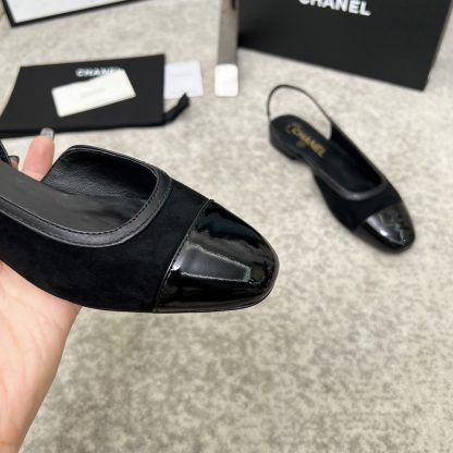 Chanel Spring and Summer Dancing Shoes Series New Black Retro Sandals - Image 4