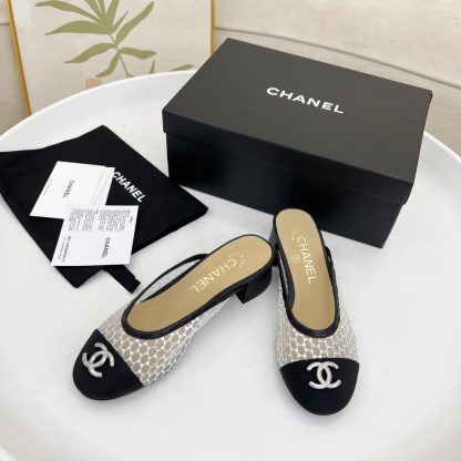 Chanel white hollow spring and summer dancing shoes series new small round head retro sandals - Image 4
