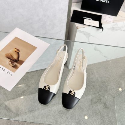 Chanel white early spring dance shoes series new products like small round head slim sandals - Image 4