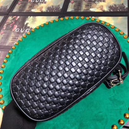 Gucci 449654 Black Embossed Handbag - Image 5