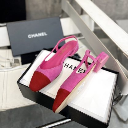 Chanel Fashion Classic Mixed Lambskin Pink Flat Sandals - Image 4