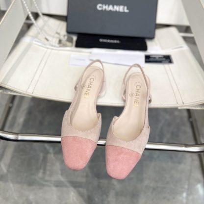 Chanel Fashion Classic Mixed Lambskin Light Pink Flat Sandals - Image 4