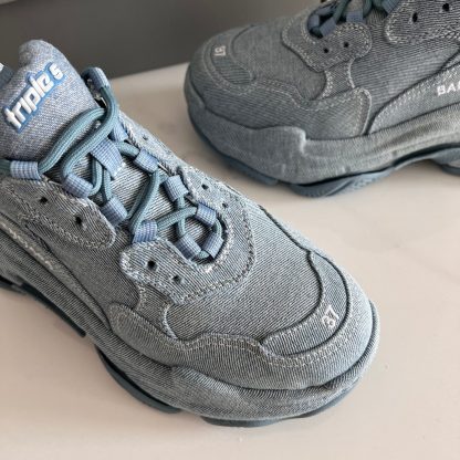 Balenciaga denim trend sneakers - Image 4