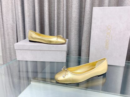 Jimmy Choo New Butterfly Pearl Ballet Flats - Image 4