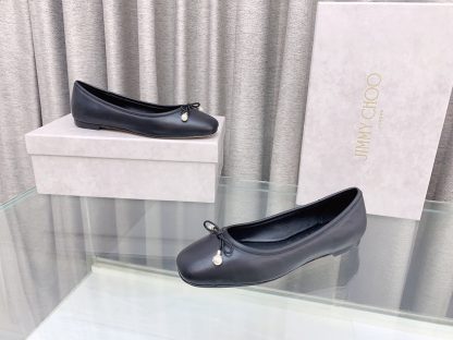 Jimmy Choo new style butterfly pearl flat ballet shoes - Image 4