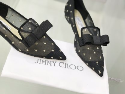 Jimmy Choo new lace embroidery series flat shoes - Image 4