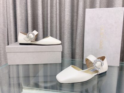 Jimmy Choo New Mary Jane Hollow Shoes Flats - Image 4