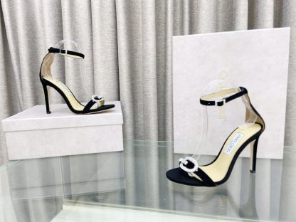 Jimmy Choo classic elegant diamond buckle fashion high heels - Image 4