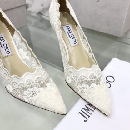 Jimmy Choo lace high heels - Image 4