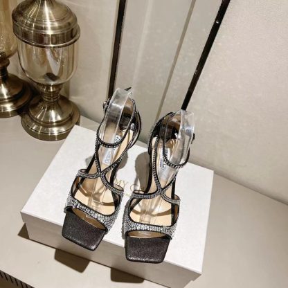 Jimmy Choo luxury noble and elegant diamond sandals high heels - Image 4