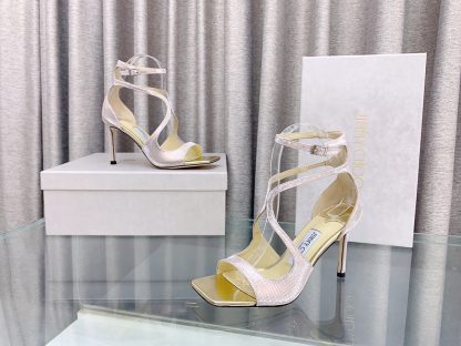 Jimmy Choo Fashion Square Toe High Heels - Image 4