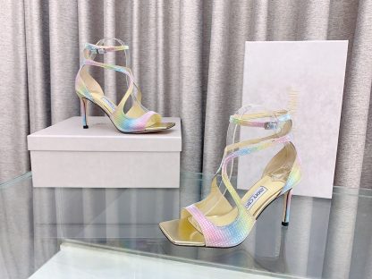 Jimmy Choo Fashion Square Toe High Heels - Image 4