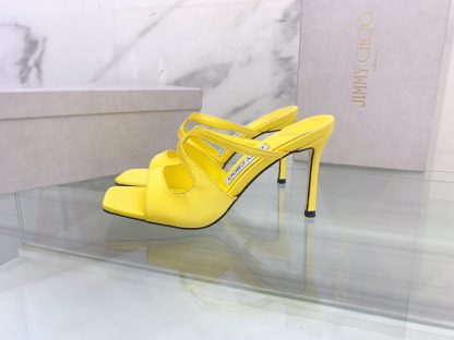 Jimmy Choo Fashion Square Toe Sandals High Heels - Image 4