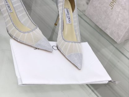 Jimmy Choo stylish mesh high heels - Image 4