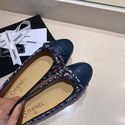 Chanel fashion item dark blue elegant and exquisite ballet shoes - Image 4