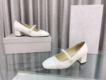 Jimmy Choo New Mary Jane Block Heel Pumps - Image 4