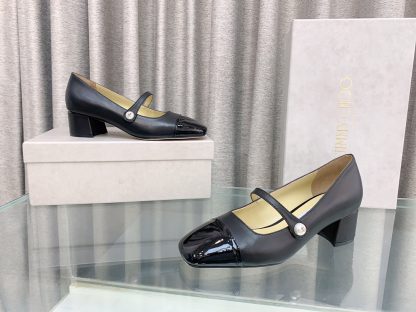 Jimmy Choo New Mary Jane Block Heel Pumps - Image 4
