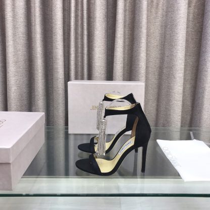 Jimmy Choo new style one-strap tassel embellished high heels - Image 4