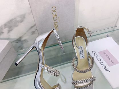 Jimmy Choo new high heel diamond chain sandals high heels - Image 4