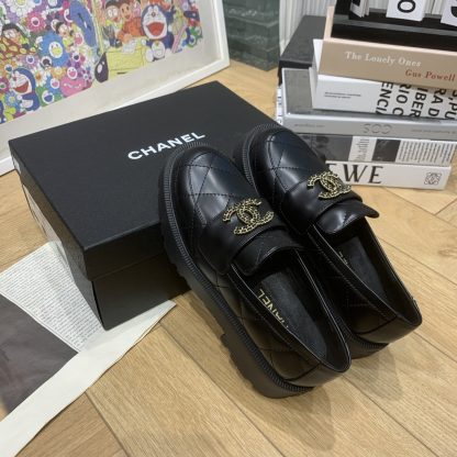 Chanel autumn and winter new black small round toe shoes heel height 4.5cm - Image 4