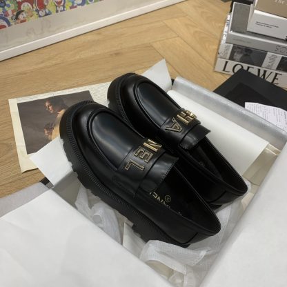 Chanel autumn and winter new black retro small round toe shoes heel height 4.5cm - Image 4